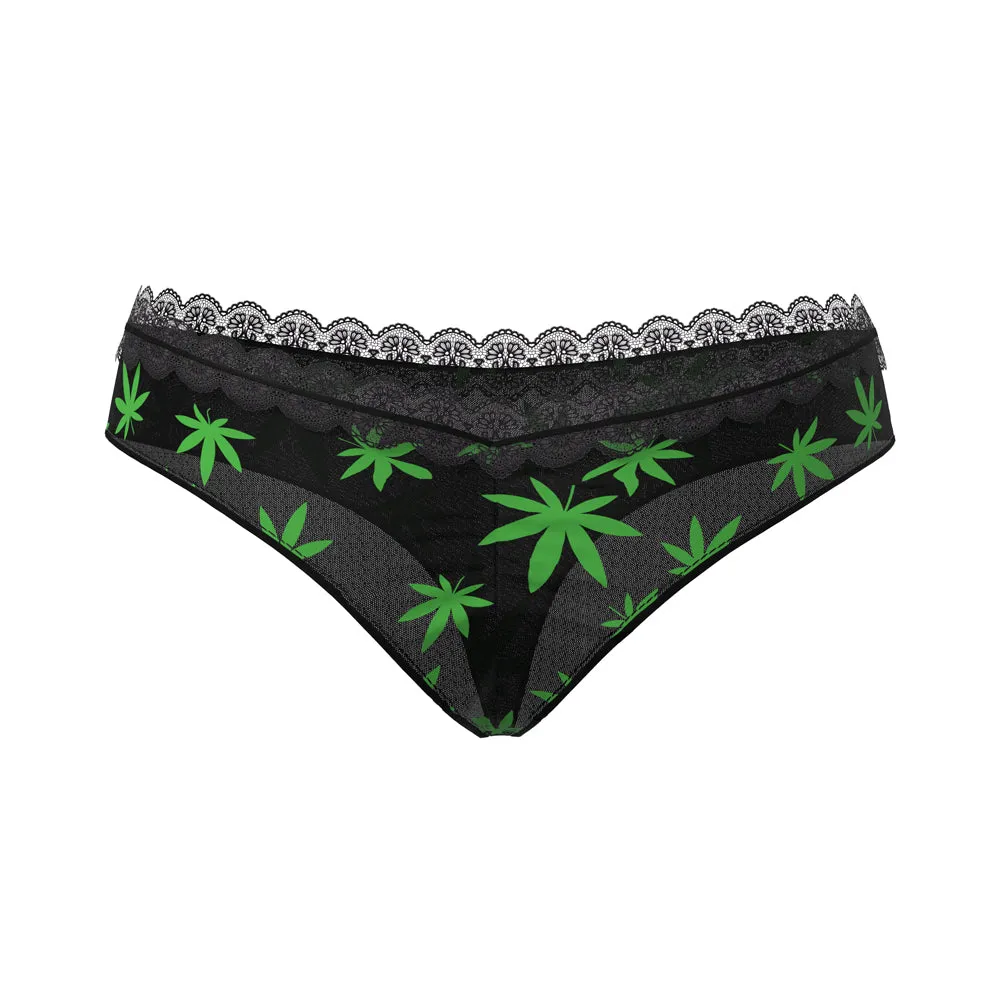 Magic Silk Hazy Dayz Boy Short Pot Leaf L/XL