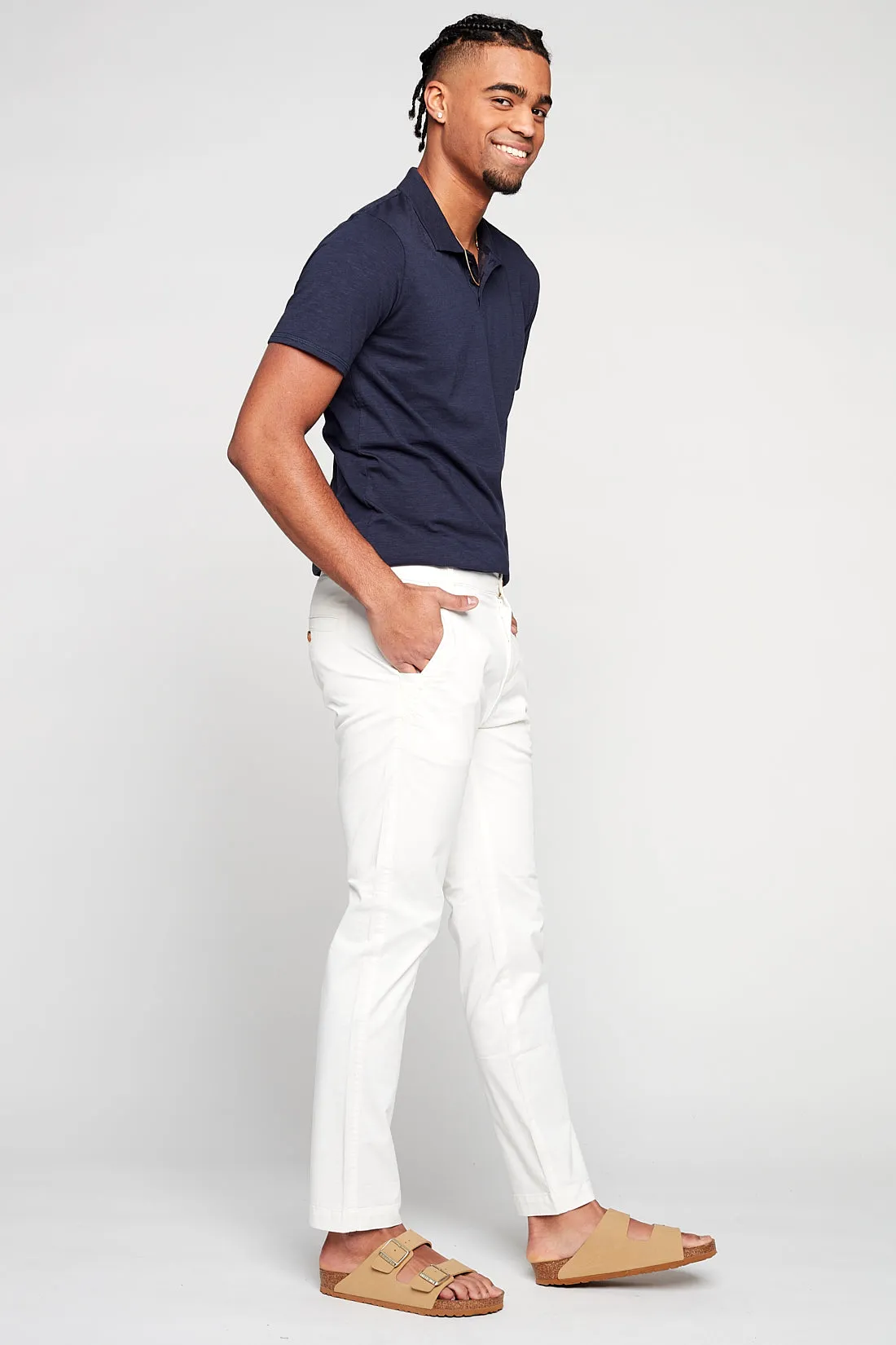 MARLEY - Slim Fit Chinos - Off White