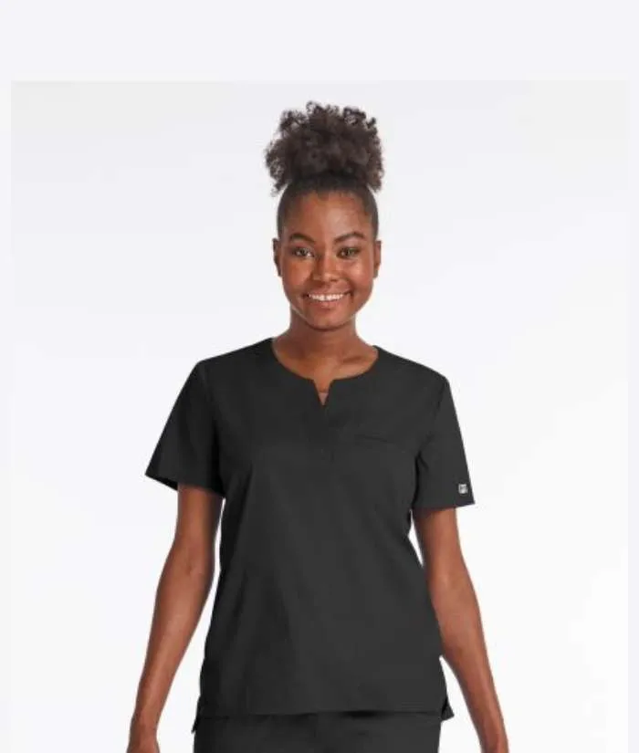 Matrix Womens's Notched Crew Neck Top