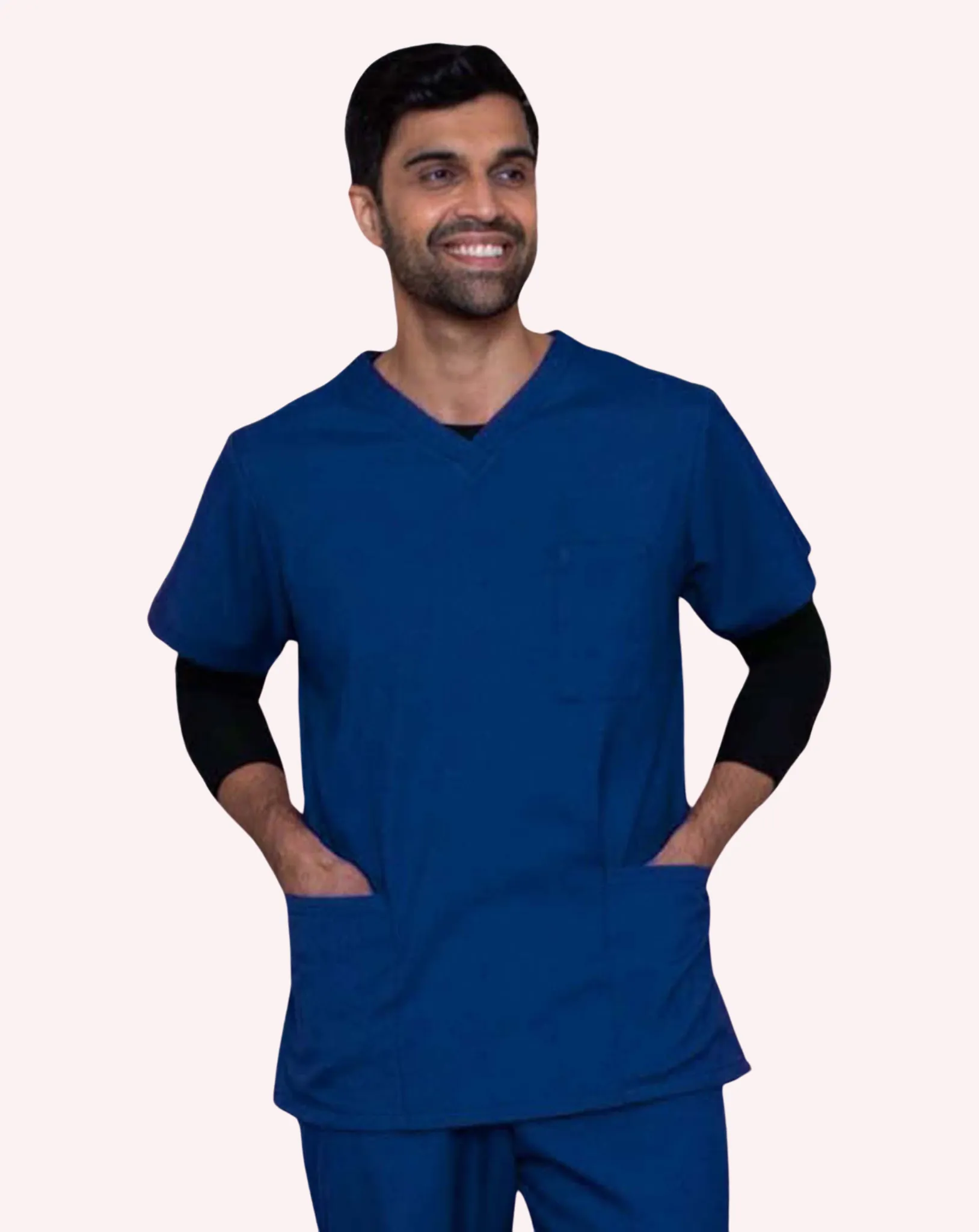 Mawson Midnight Blue Classic Unisex Scrub Tunic (in Polycotton)