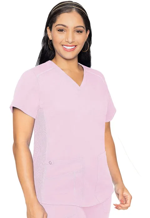 MC TOUCH Women's V-Neck Shirttail Scrub Top - MC7459