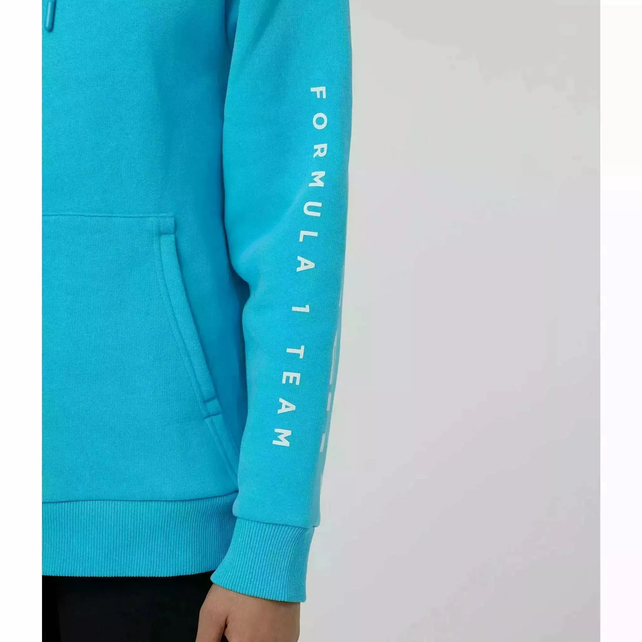 McLaren F1 Women's Miami Neon Logo Hoodie -Black/Vice Blue