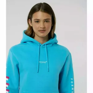 McLaren F1 Women's Miami Neon Logo Hoodie -Black/Vice Blue