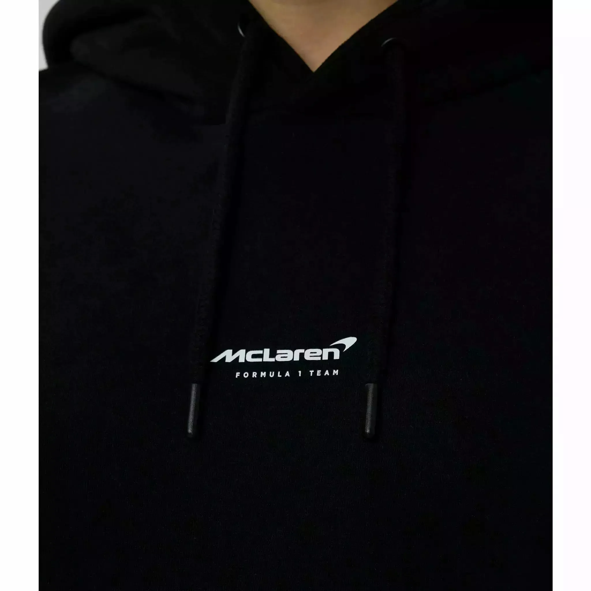 McLaren F1 Women's Miami Neon Logo Hoodie -Black/Vice Blue