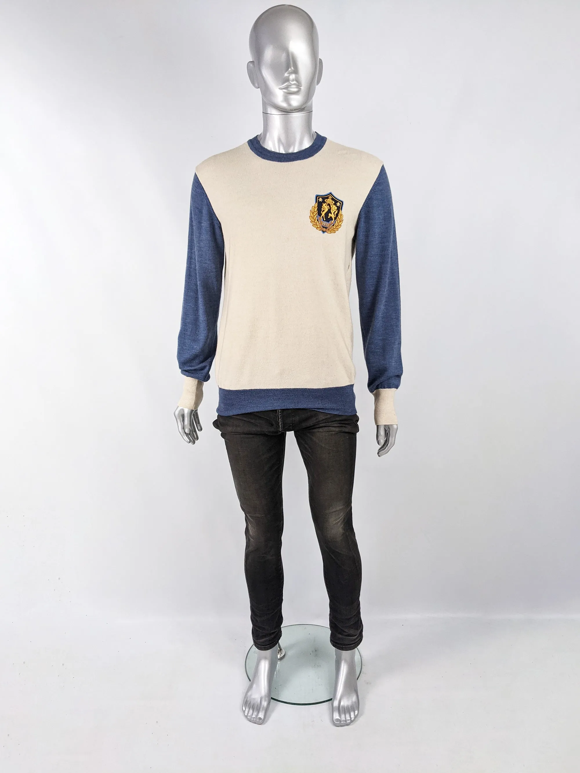 Mens Archival Prep Schoolboy Embroidered Sweater, A/W 2011