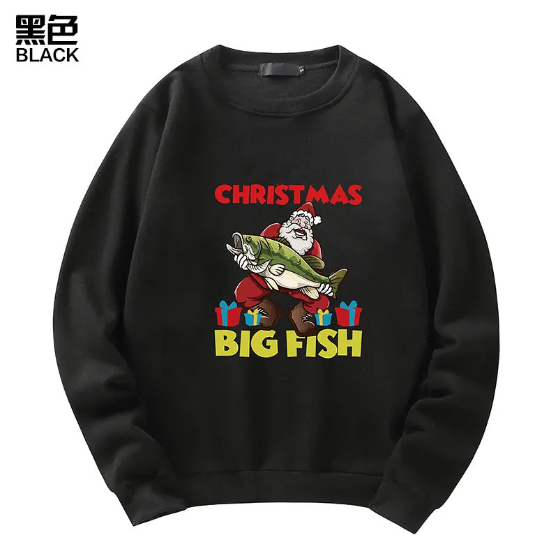 Men's Christmas Santa Print Sweatshirt