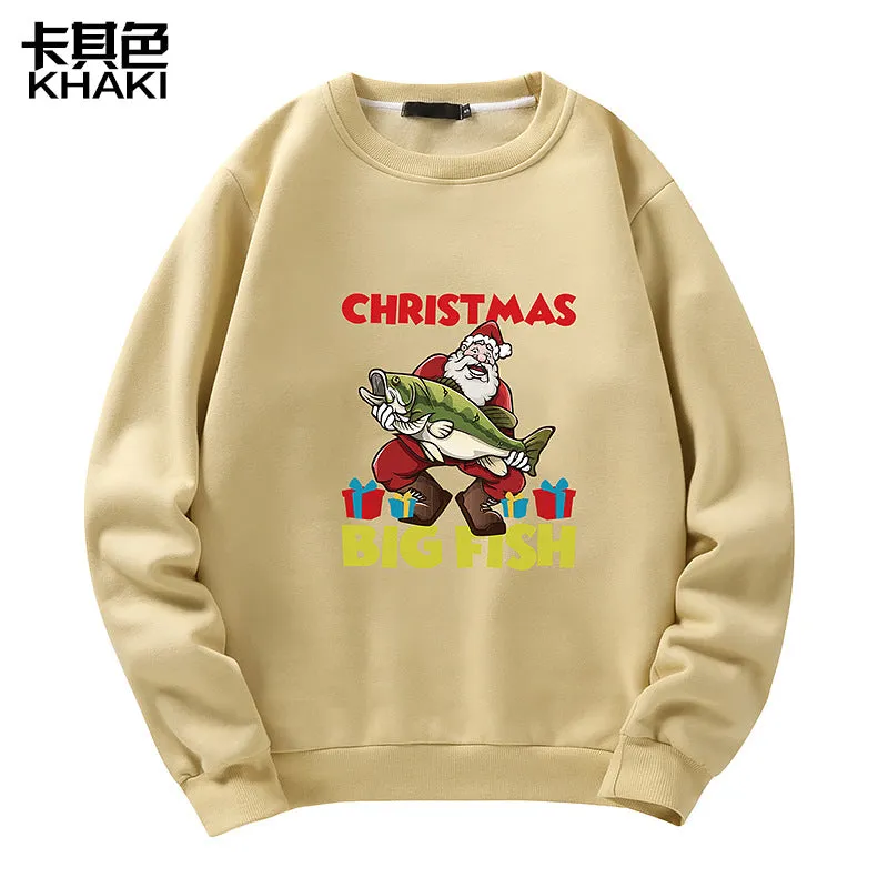 Men's Christmas Santa Print Sweatshirt