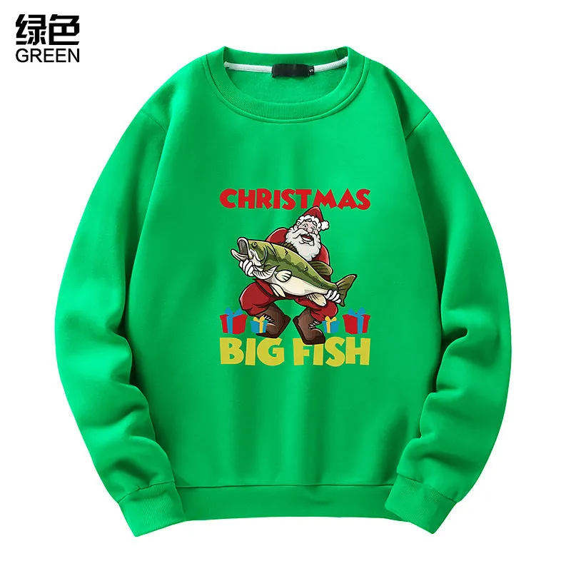 Men's Christmas Santa Print Sweatshirt