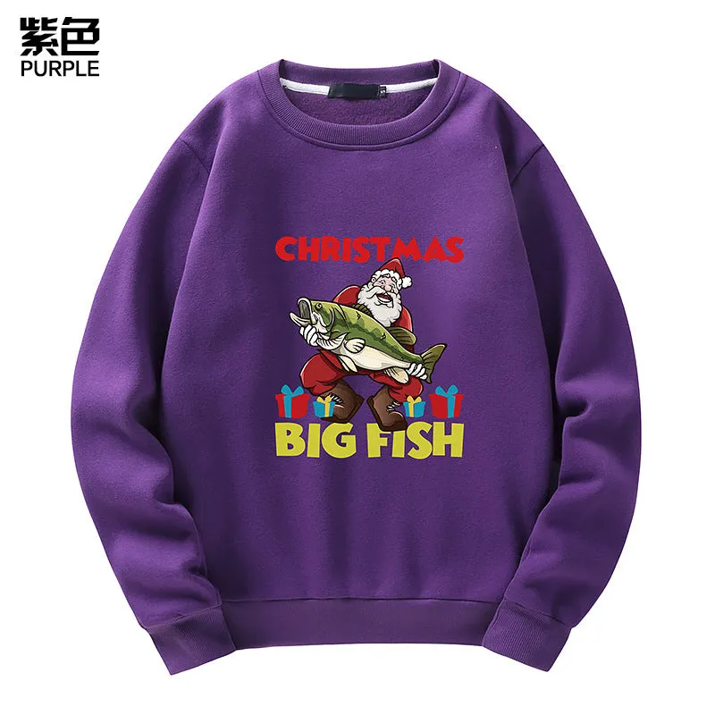 Men's Christmas Santa Print Sweatshirt