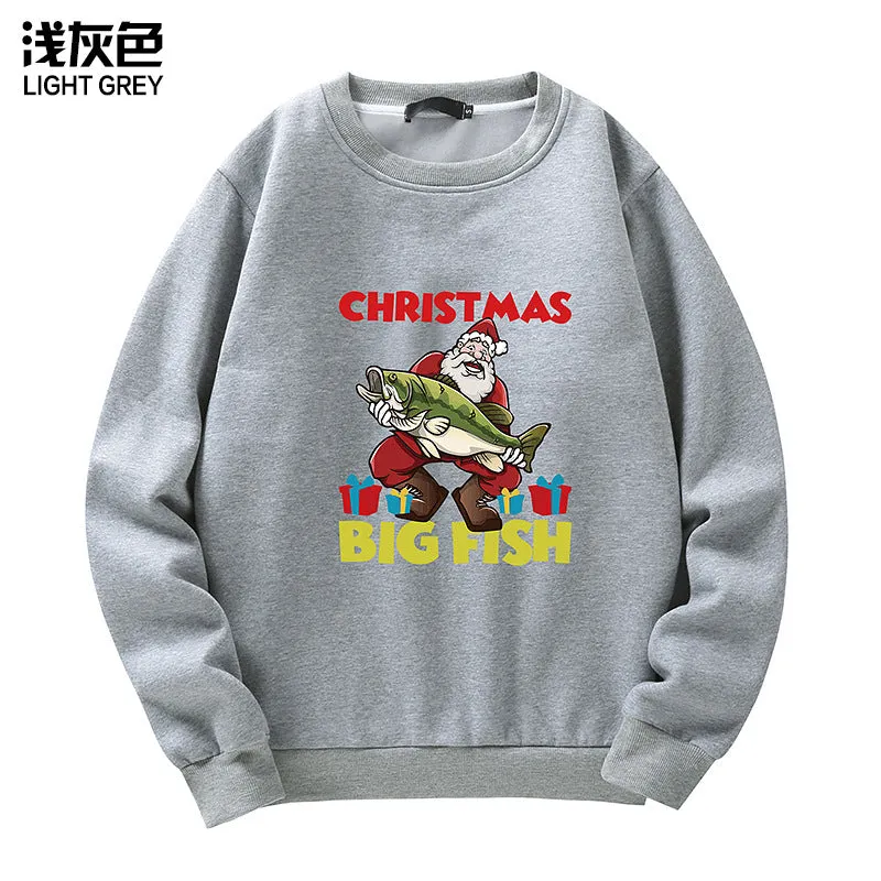 Men's Christmas Santa Print Sweatshirt