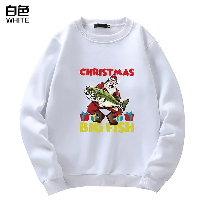 Men's Christmas Santa Print Sweatshirt