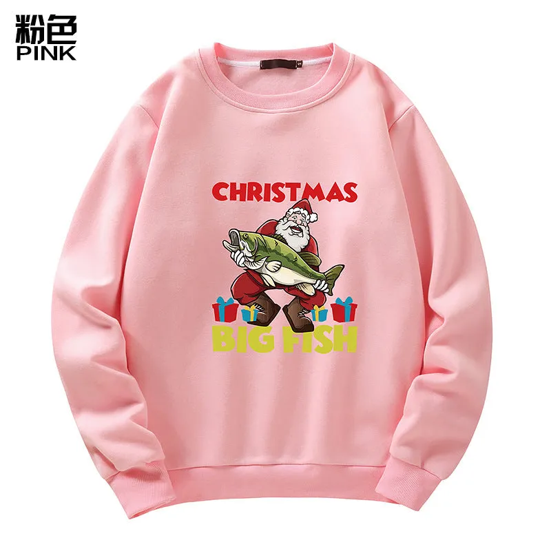 Men's Christmas Santa Print Sweatshirt