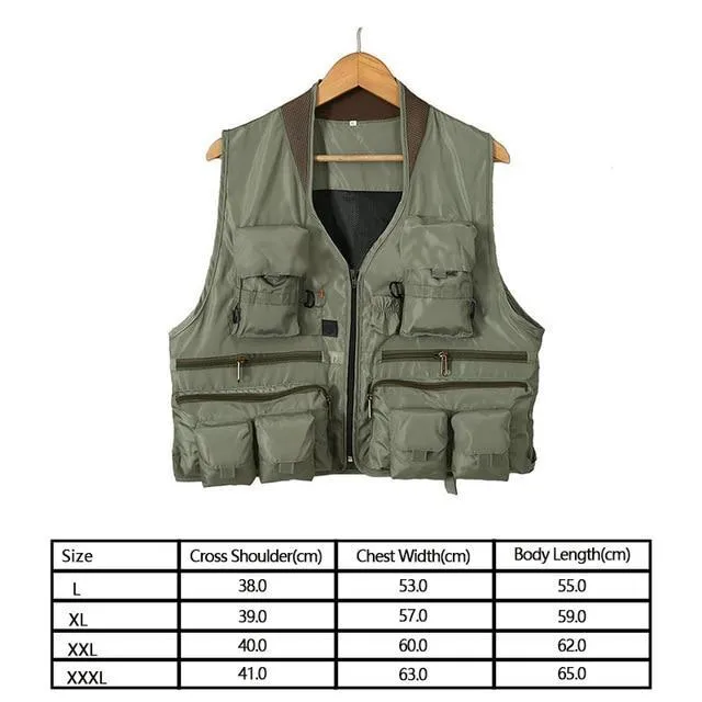 Men's Fishing Vest Vest / Gilet Windproof Rain Waterproof