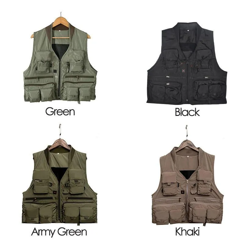 Men's Fishing Vest Vest / Gilet Windproof Rain Waterproof