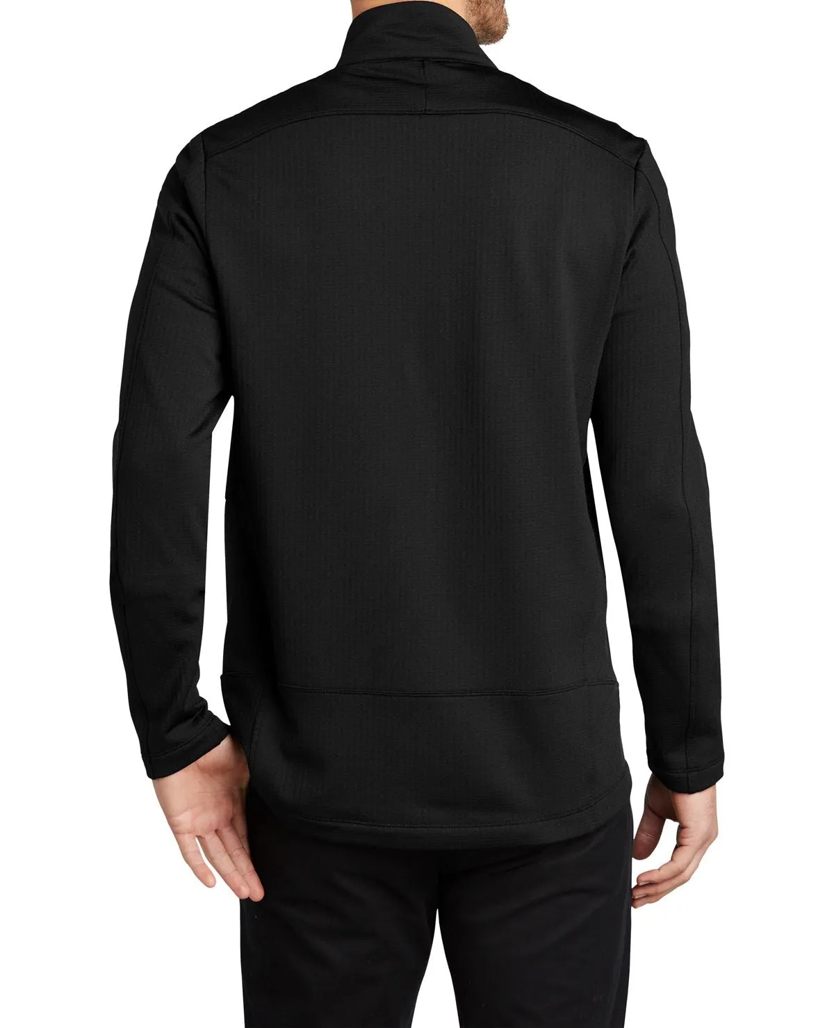 Men's Full-Zip Grid Fleece Jacket with Pockets