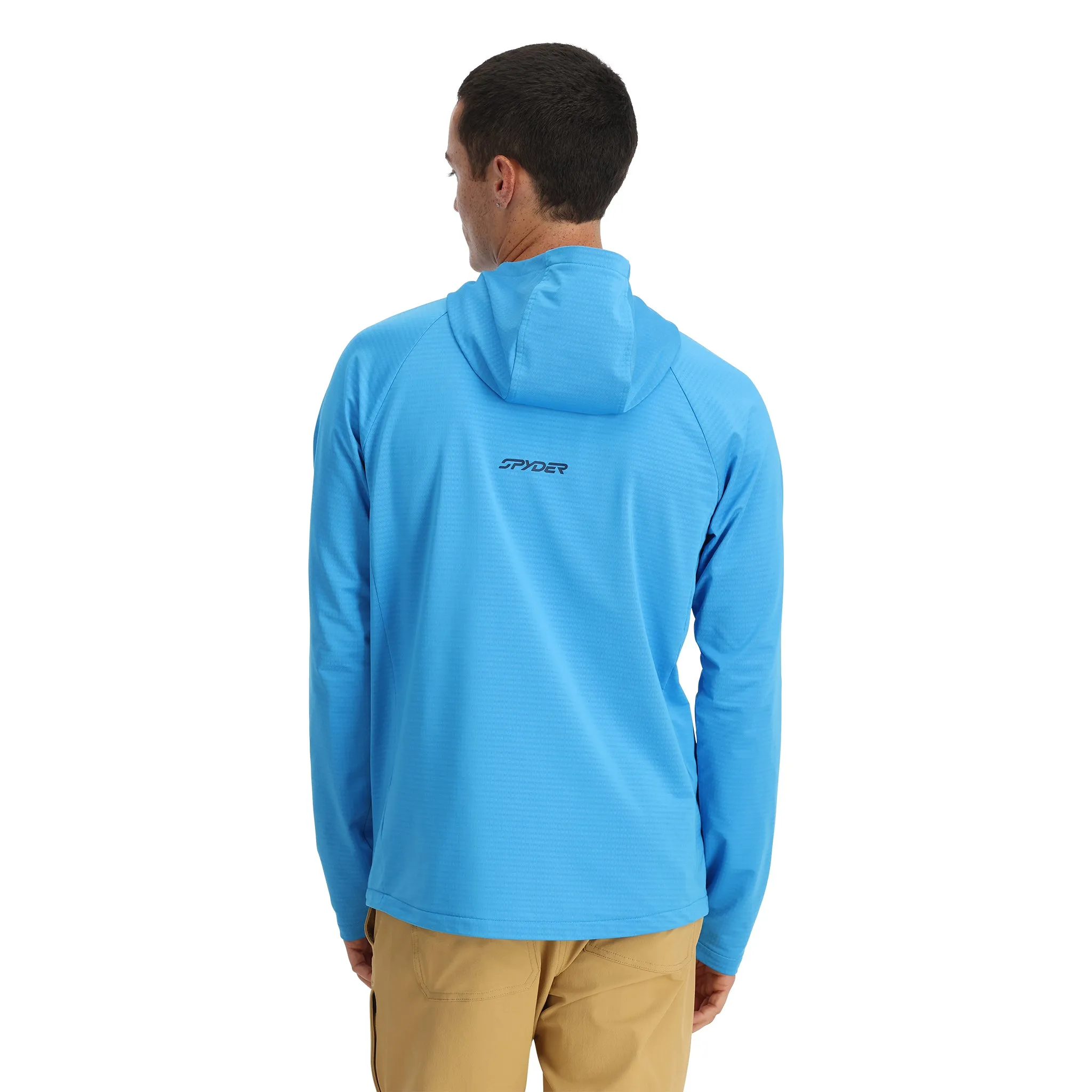 Mens Gridweb Hoodie - Aether Blue