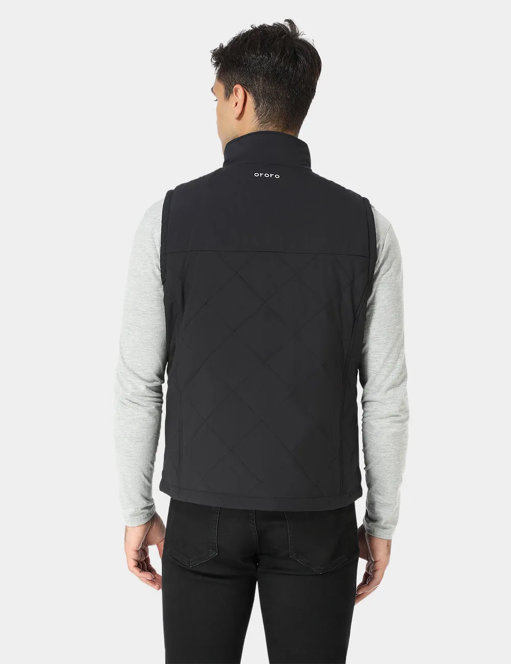 Men's Heated Quilted Gilet - Black