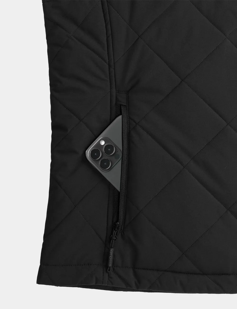 Men's Heated Quilted Gilet - Black