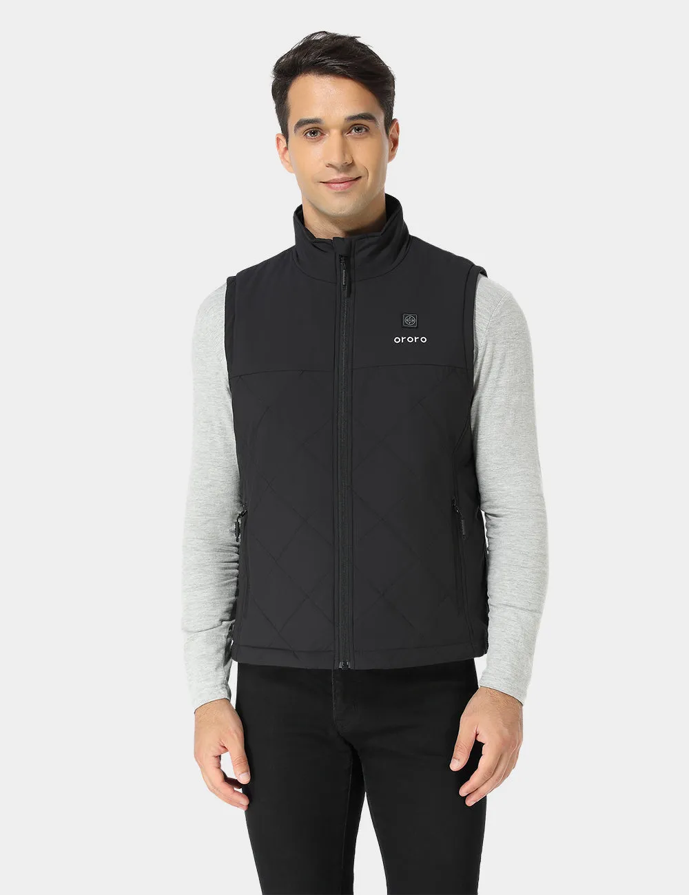 Men's Heated Quilted Gilet - Black