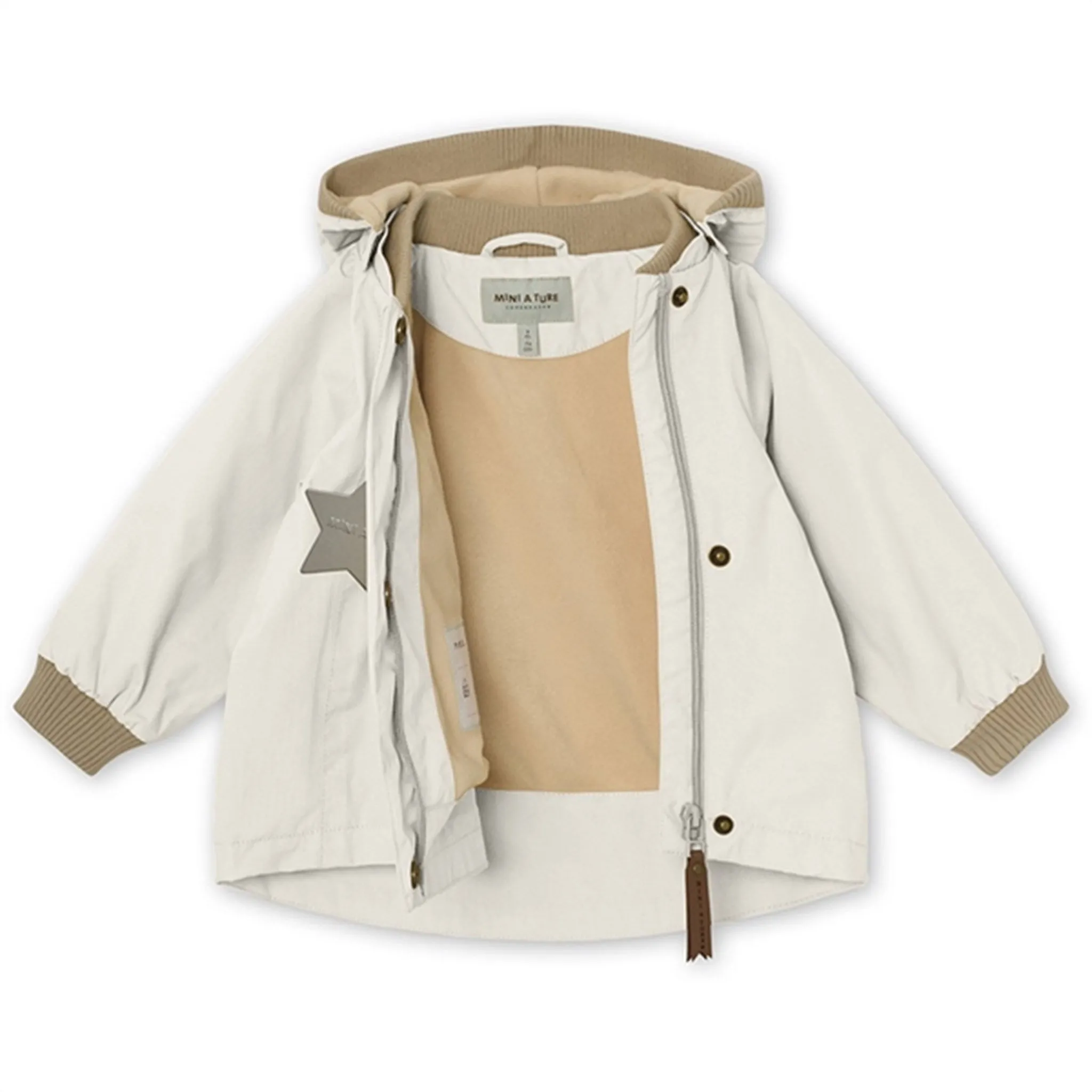 MINI A TURE Wai Spring Jacket w/Fleece Lining White Swan