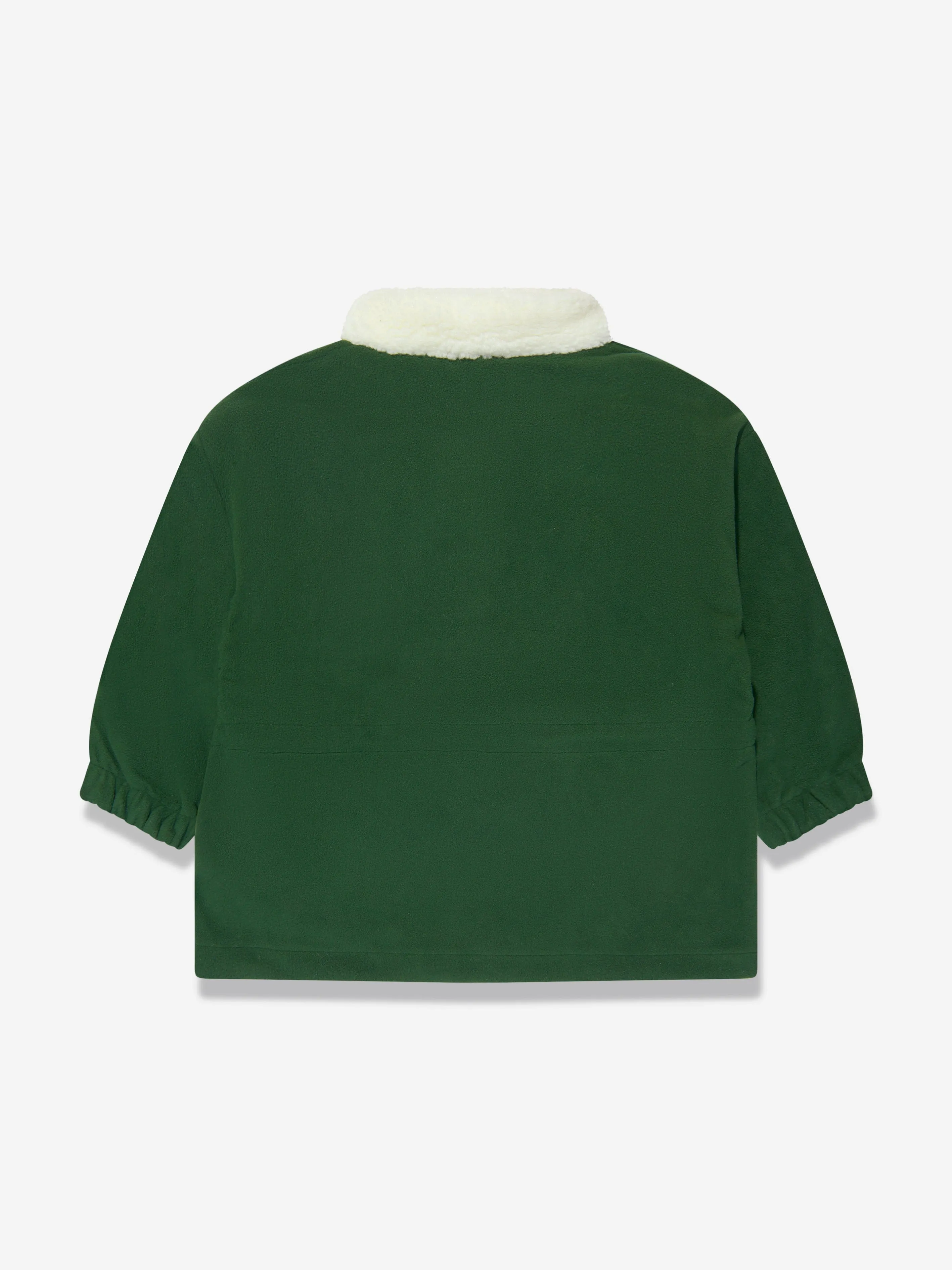 Mini Rodini Kids Fleece Wind Jacket in Green