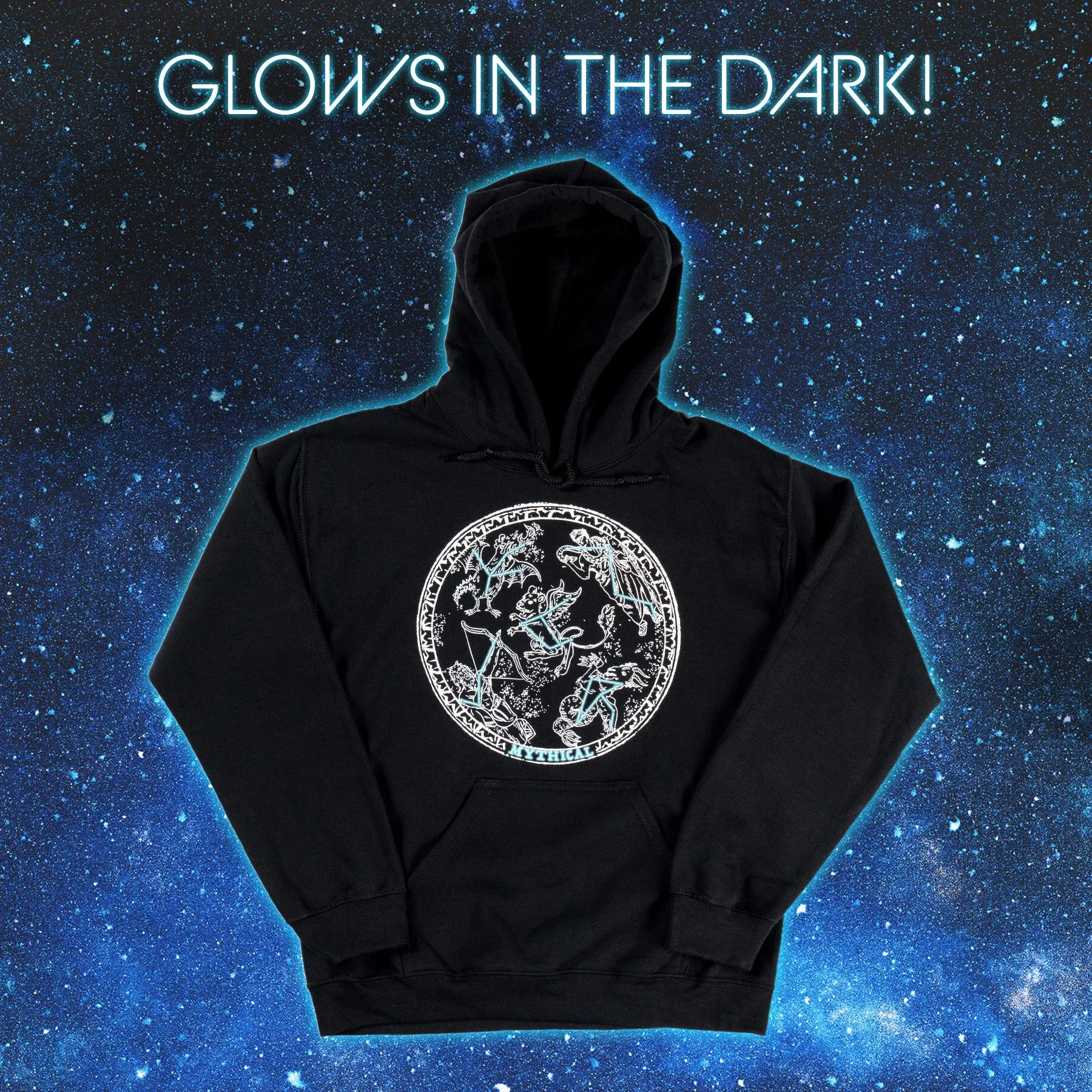 Mythical Constellations Glow-in-the-Dark Hoodie