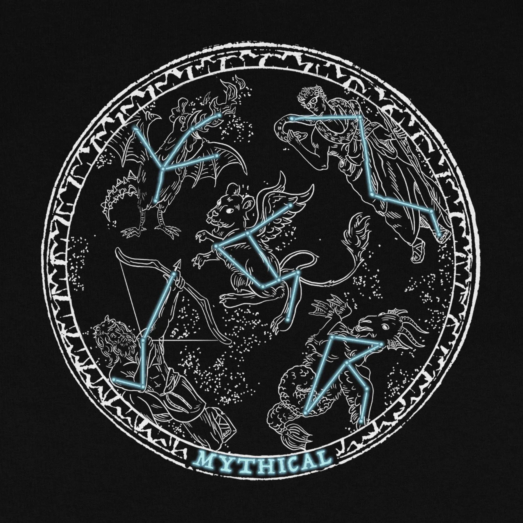 Mythical Constellations Glow-in-the-Dark Hoodie