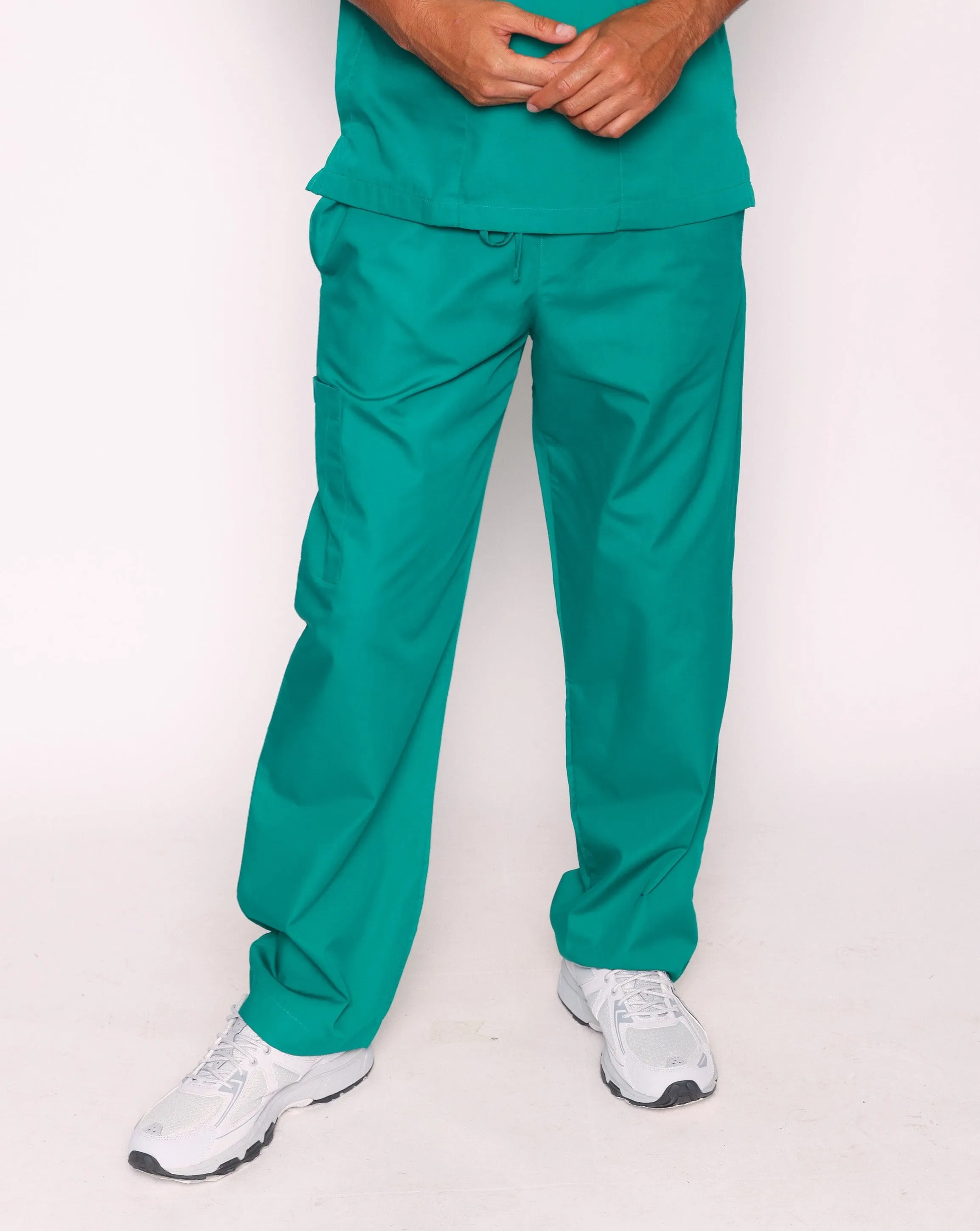 Newbury Unisex Drawstring Scrub Trousers - Forest Green