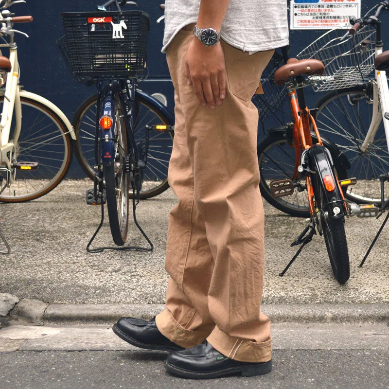 ONI DENIM "022ZR-SCKB" 9.5oz Selvedge Chino khaki Beige denim Relax Straight