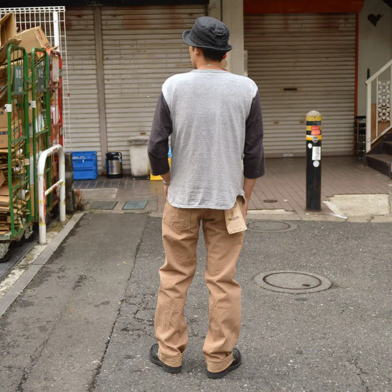 ONI DENIM "022ZR-SCKB" 9.5oz Selvedge Chino khaki Beige denim Relax Straight