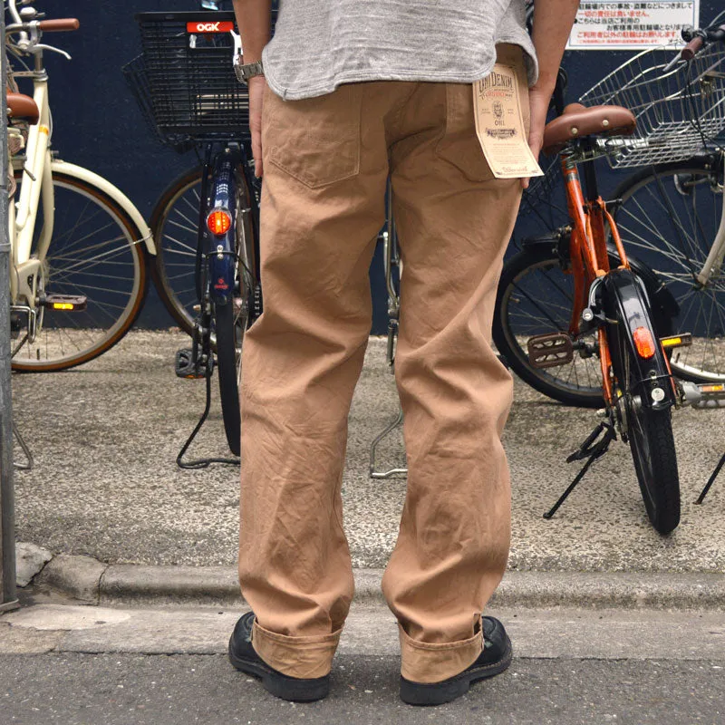 ONI DENIM "022ZR-SCKB" 9.5oz Selvedge Chino khaki Beige denim Relax Straight