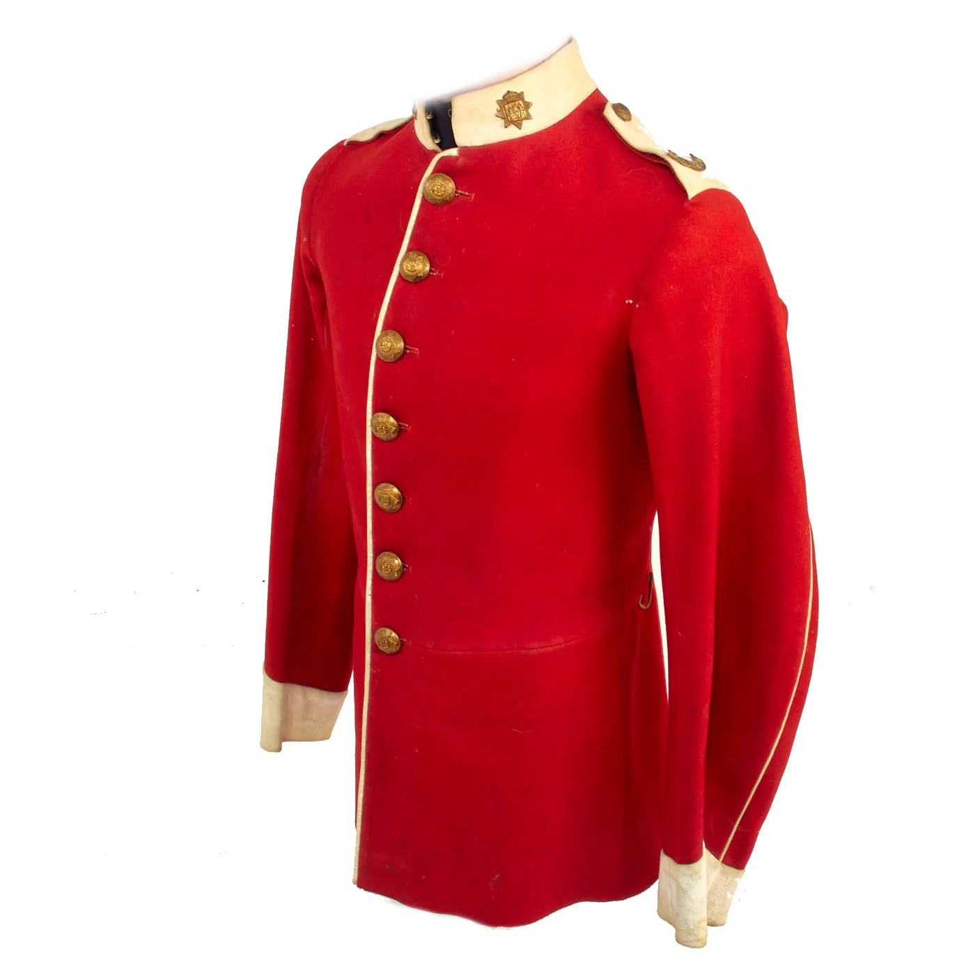 Original British Victorian Named 1881 Pattern East Surrey Regiment Scarlet Tunic - Johnnie Wade