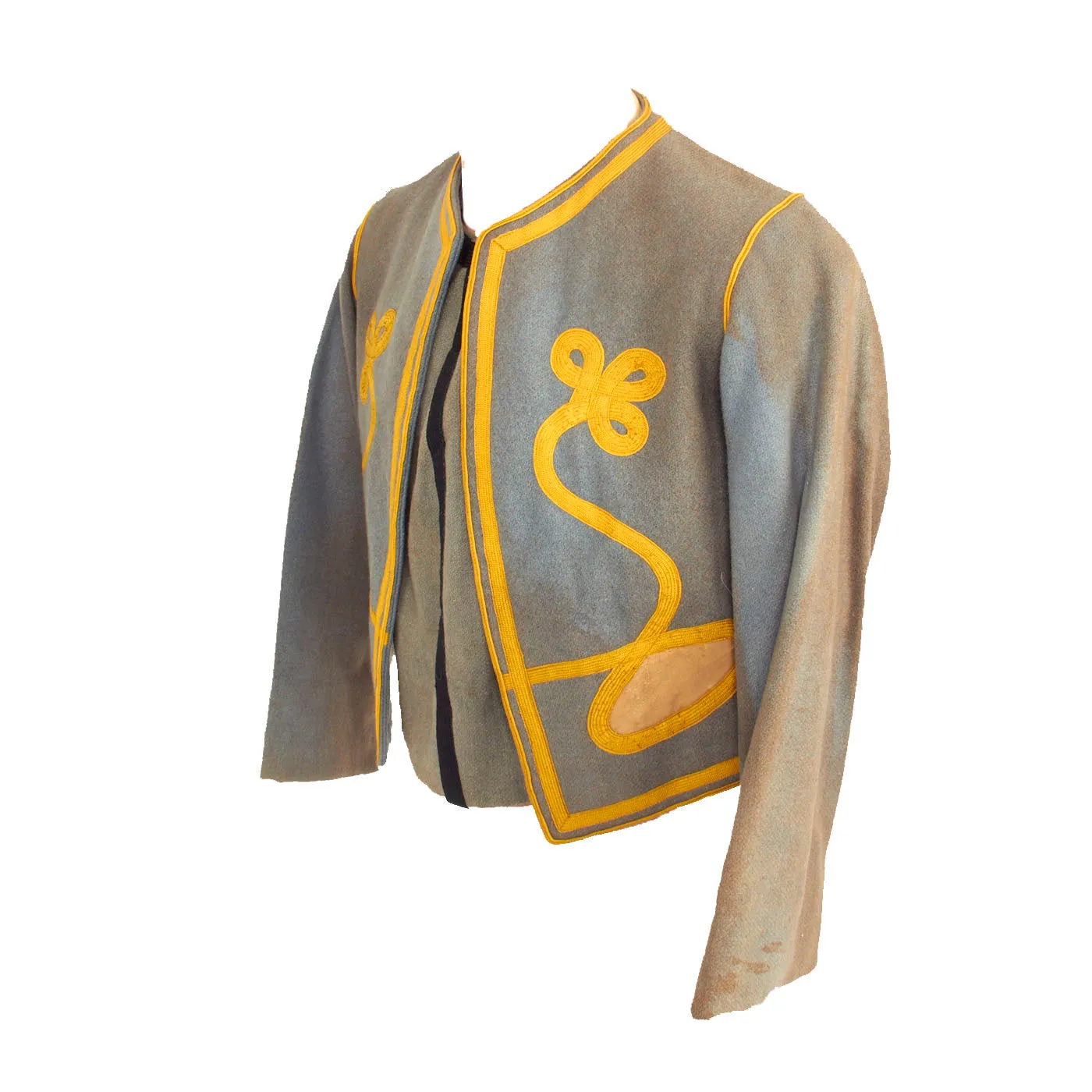 Original French Pre - WWI Algerian Tirailleurs Zouave Style Uniform Top With Vest - Regiment Marked