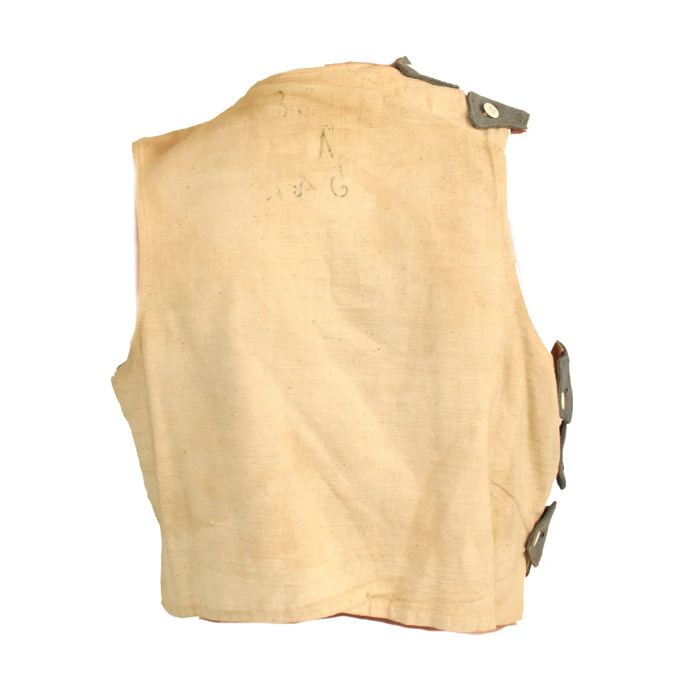 Original French Pre - WWI Algerian Tirailleurs Zouave Style Uniform Top With Vest - Regiment Marked