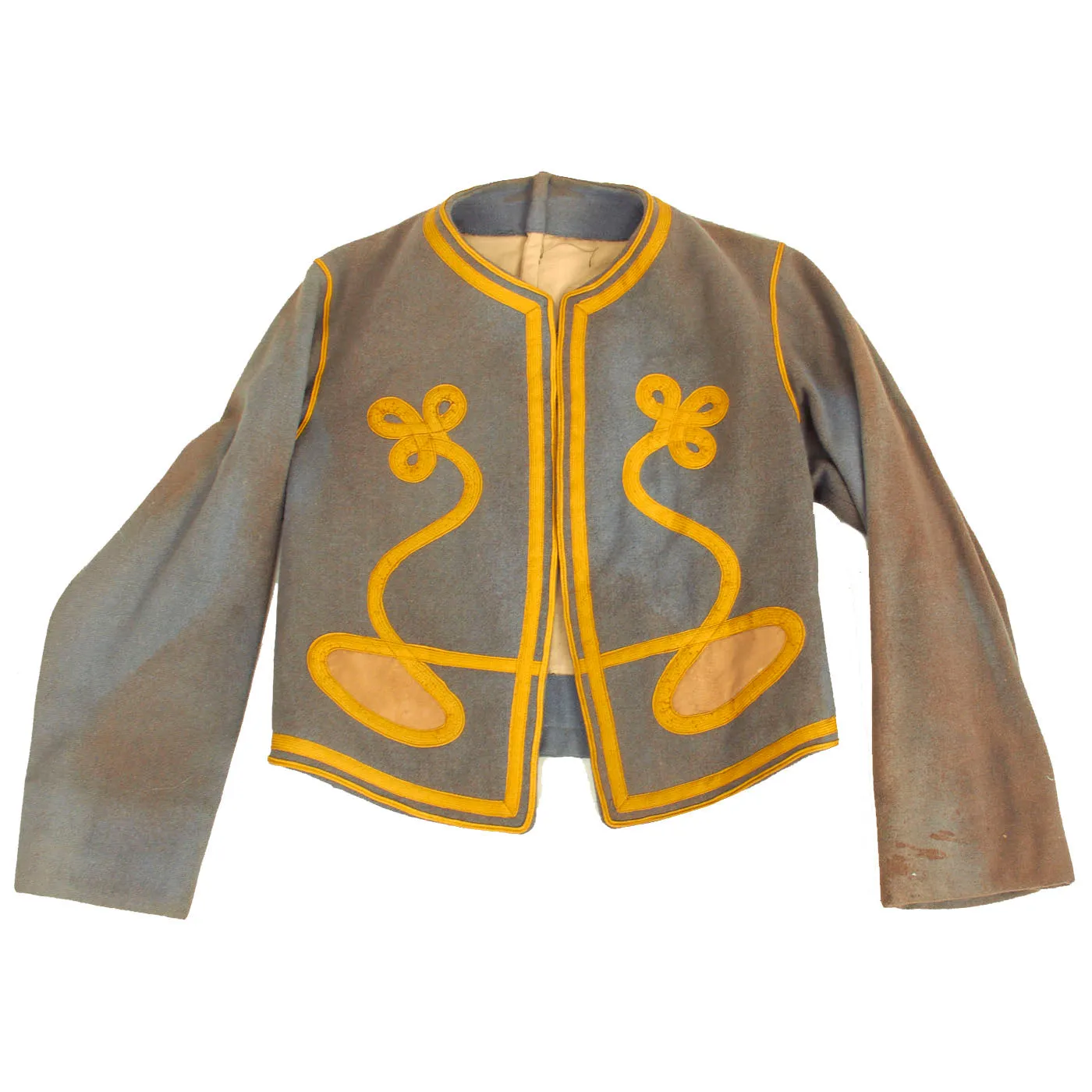 Original French Pre - WWI Algerian Tirailleurs Zouave Style Uniform Top With Vest - Regiment Marked