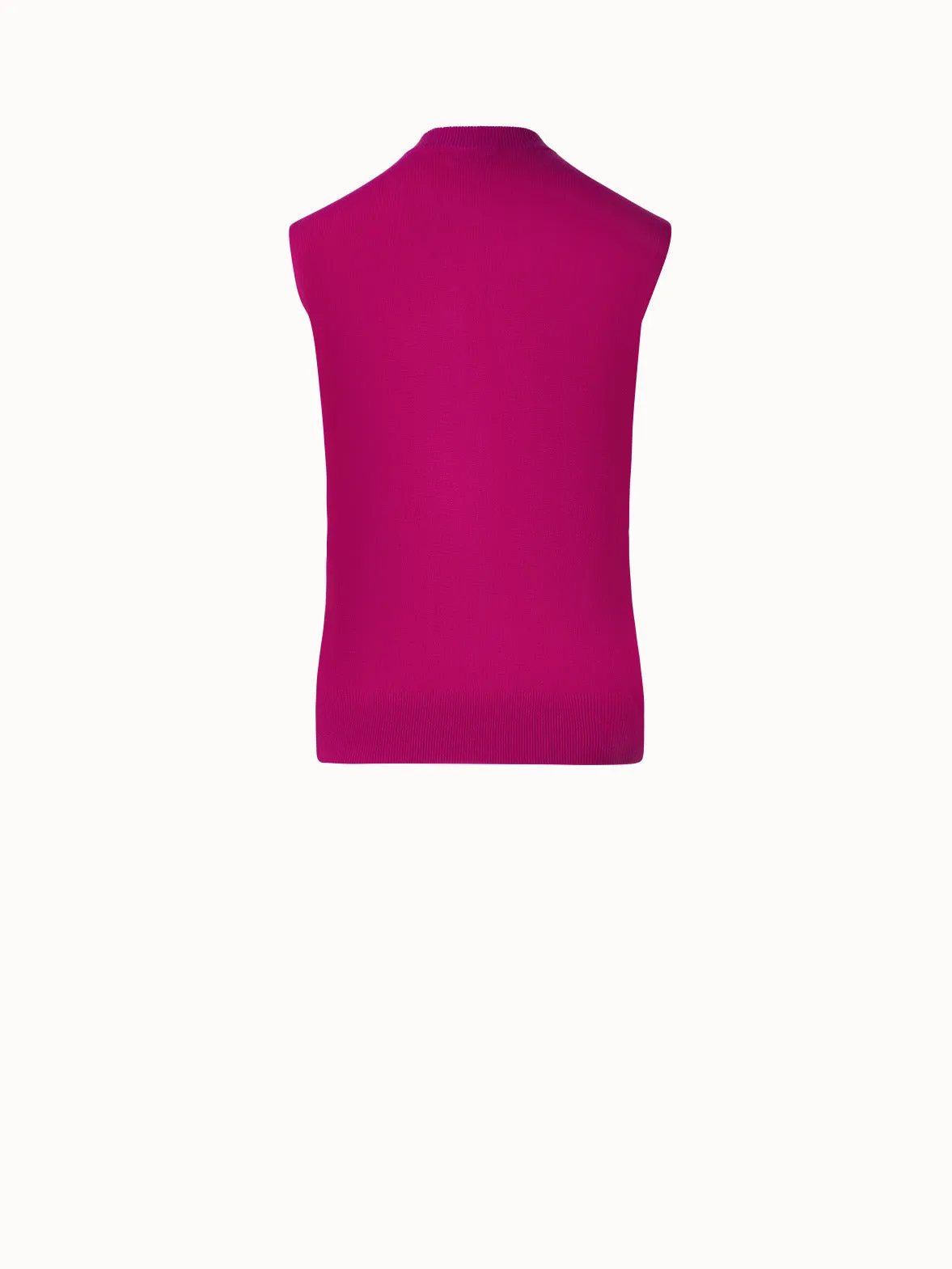 Oversize V-neck Sleeveless Cashmere Gilet