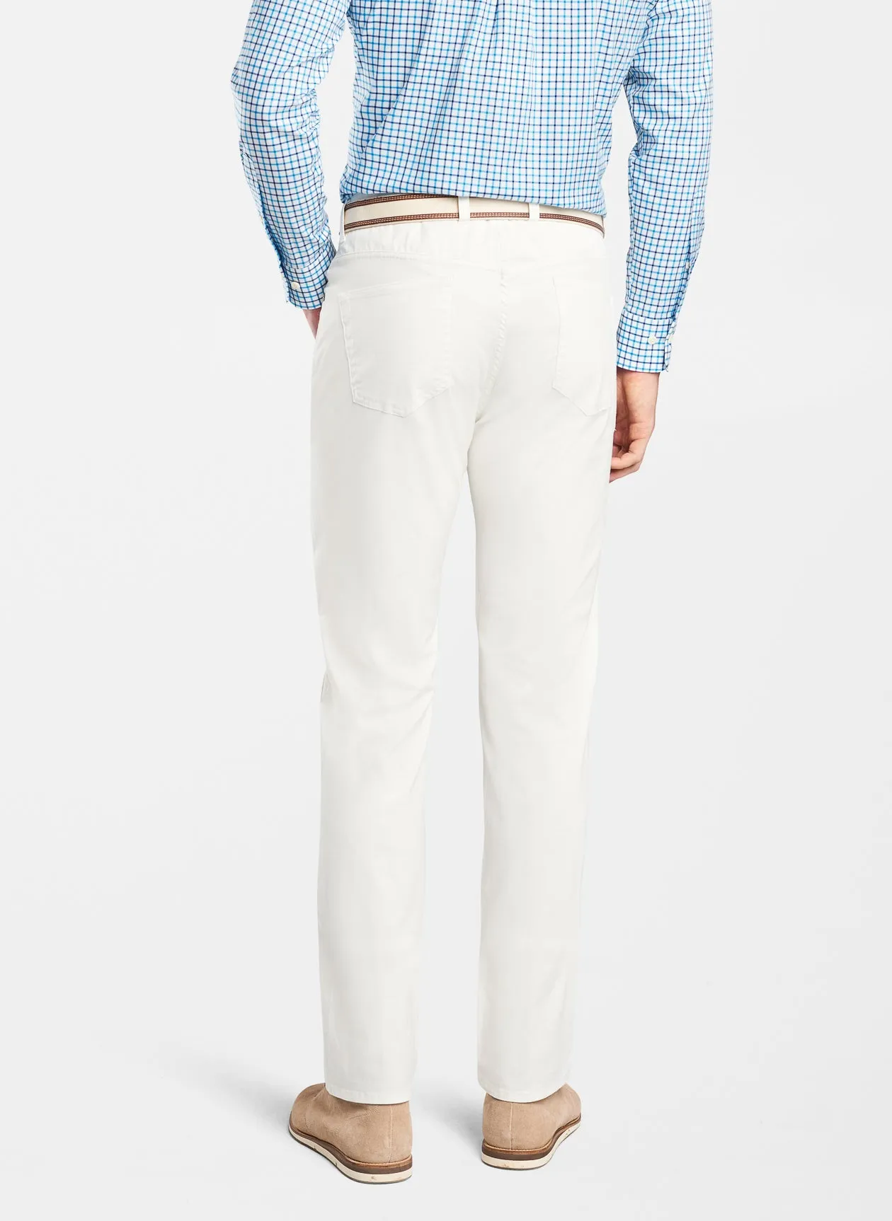 Peter Millar Soft Touch Twill Five-Pocket Pant - White