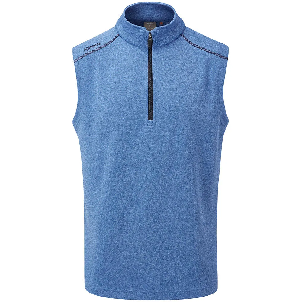 Ping Ramsey 1/2 Zip Gilet - Snorkel Blue Marl