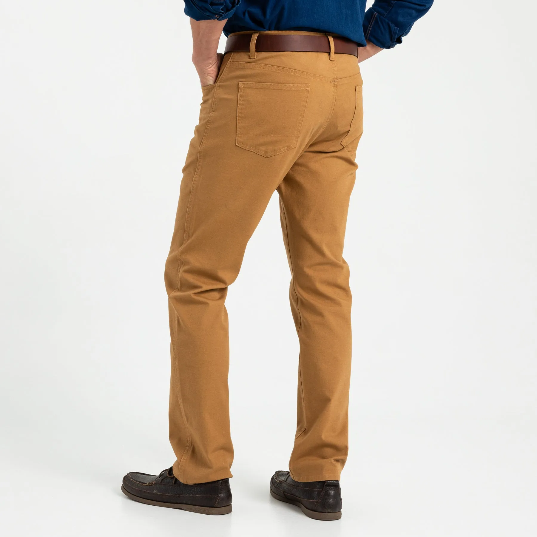 Pinpoint Canvas Five-Pocket - Bistre Brown