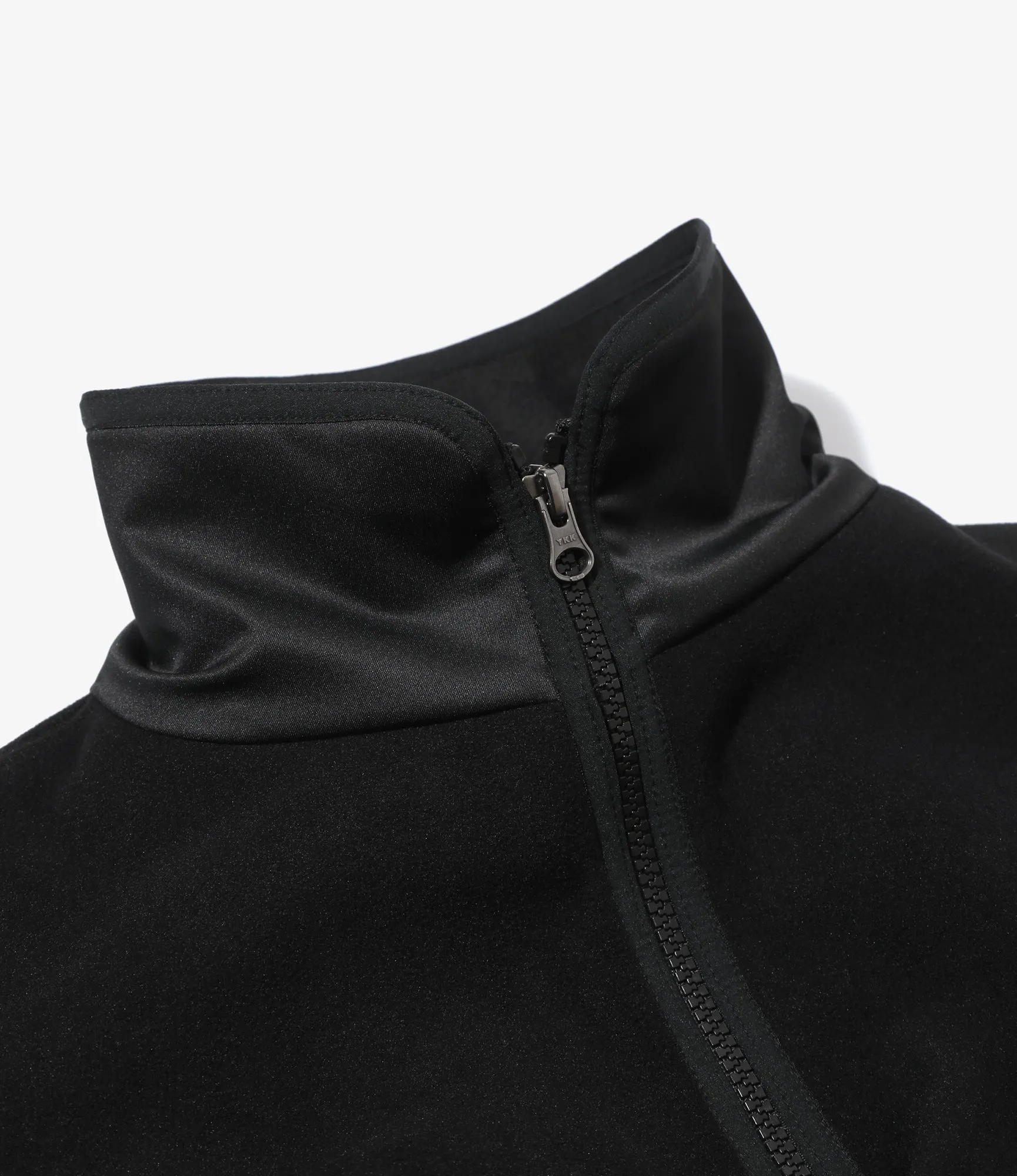 Piping Jacket – Black Poly Fleece