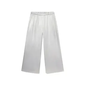 PJ Harlow Mya Satin Cropped Pant Icy Silver