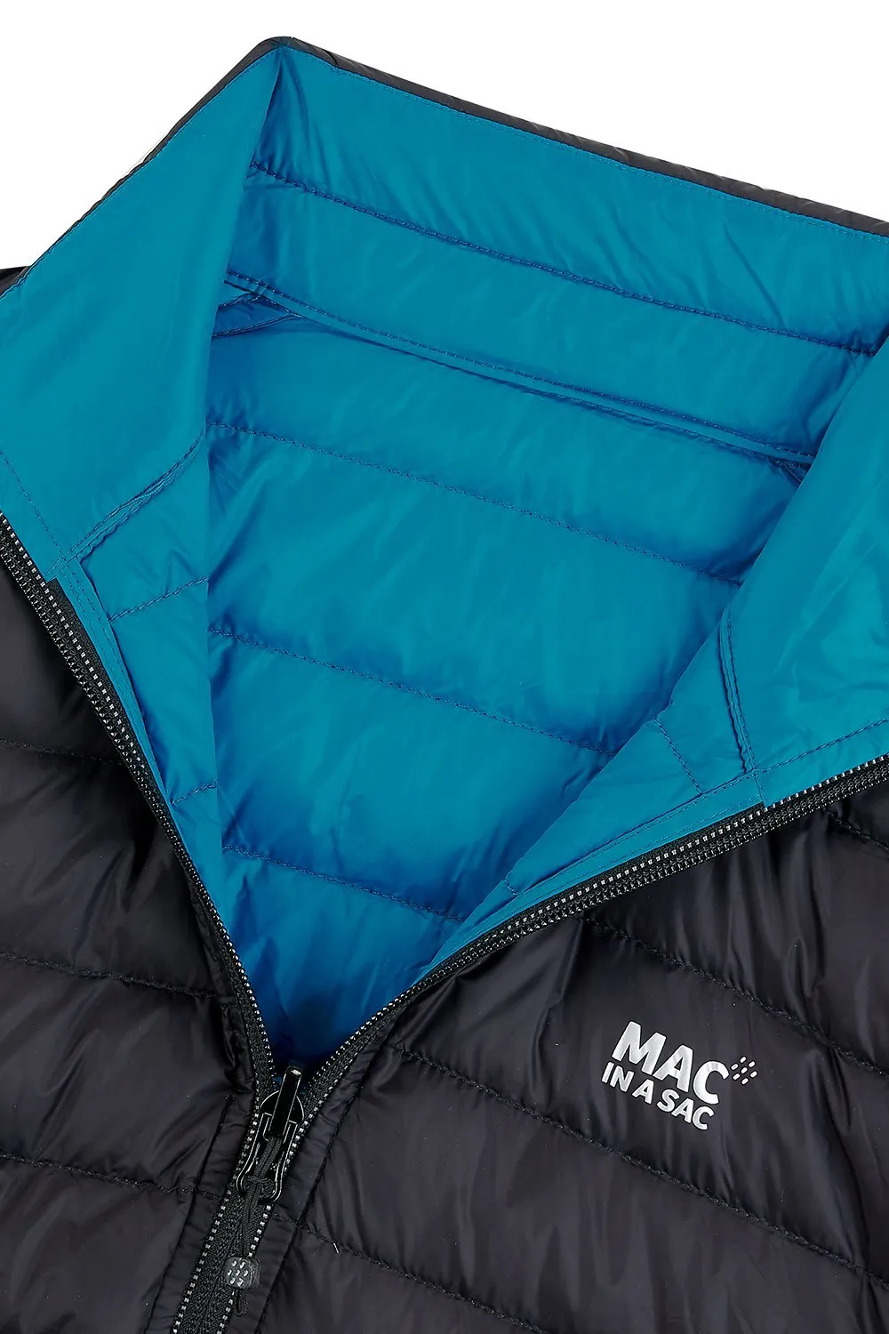 Polar II Womens Down Jacket - Jet Black Teal