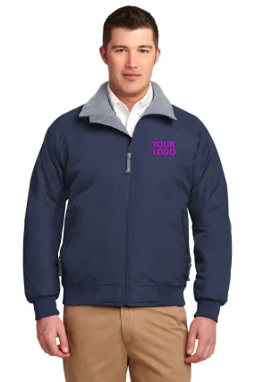 Port Authority Challenger Customized Jackets, True Navy/Grey Heather