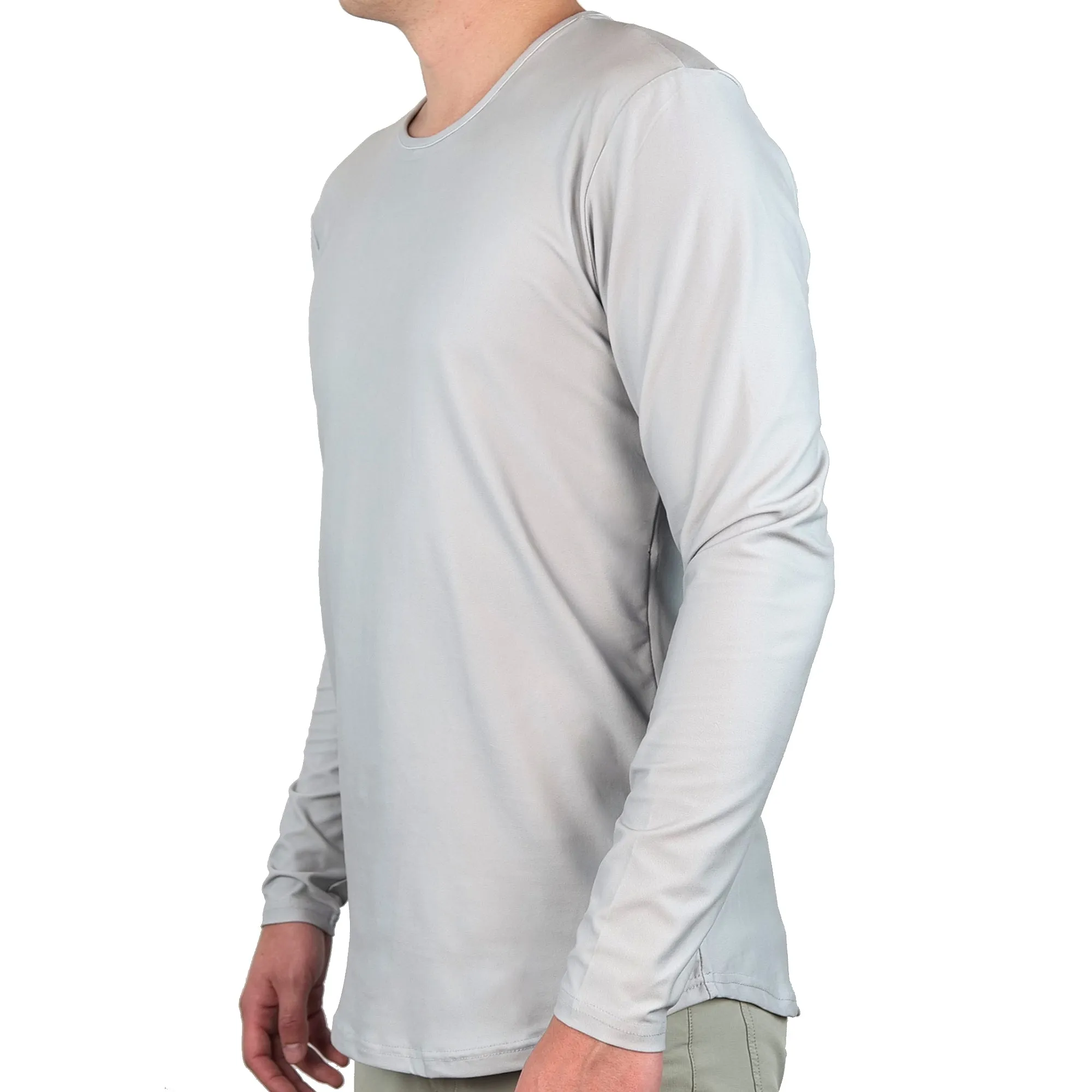 Premium Crew Curve Hem Long Sleeve - Final Sale