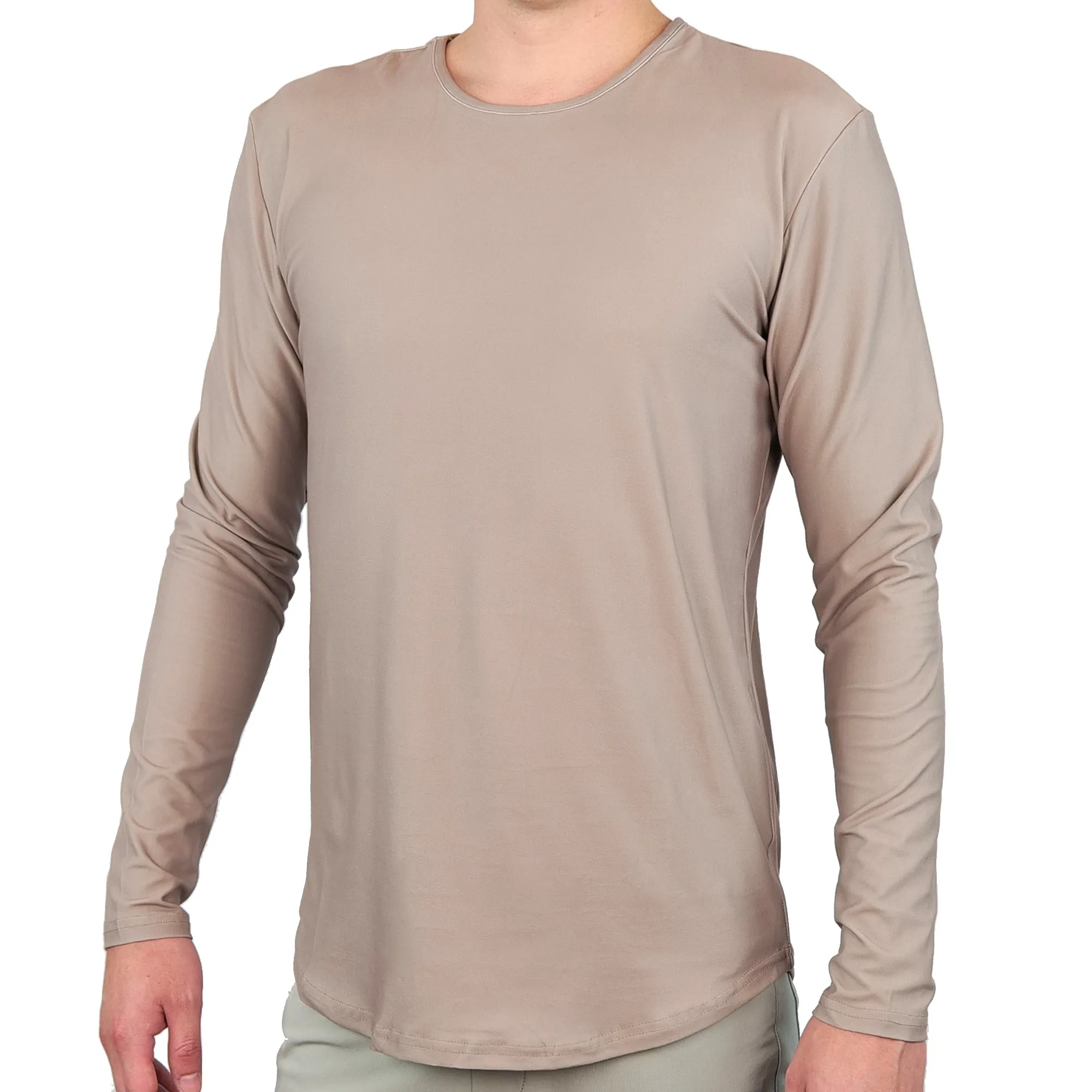 Premium Crew Curve Hem Long Sleeve - Final Sale