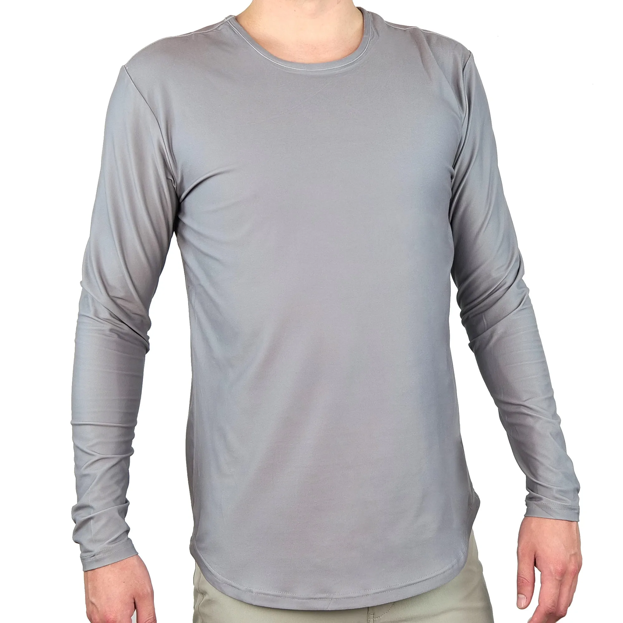 Premium Crew Curve Hem Long Sleeve - Final Sale