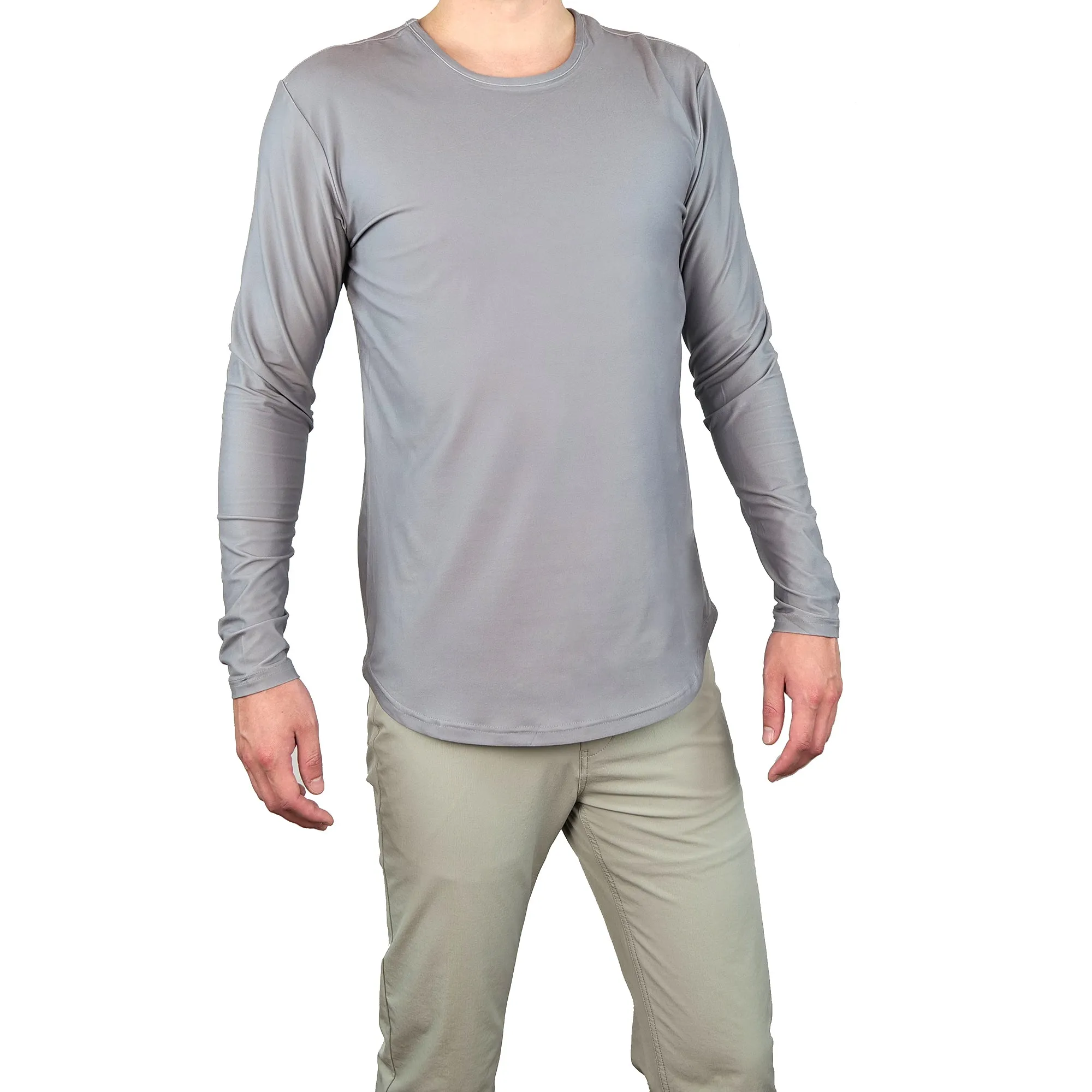 Premium Crew Curve Hem Long Sleeve - Final Sale