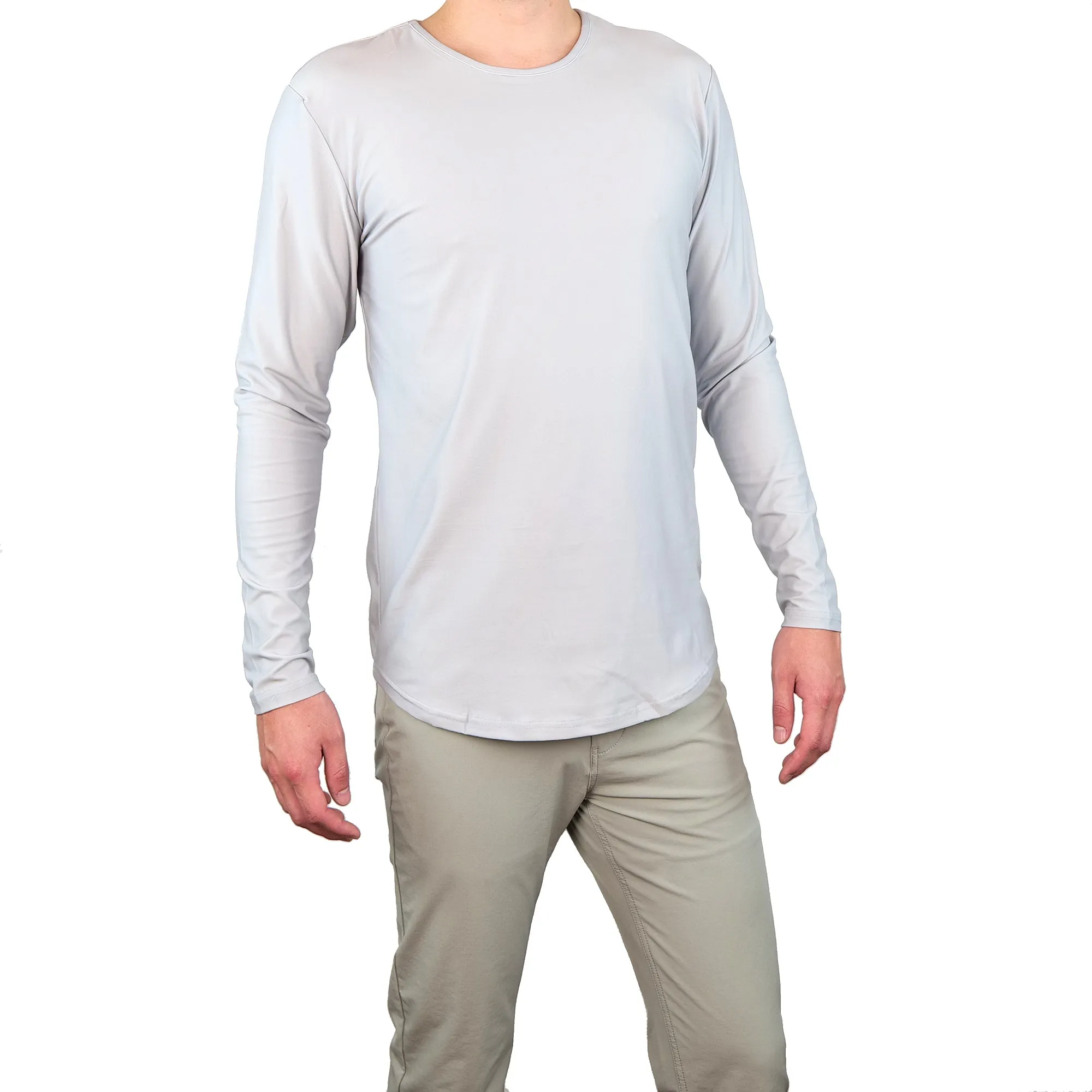 Premium Crew Curve Hem Long Sleeve - Final Sale