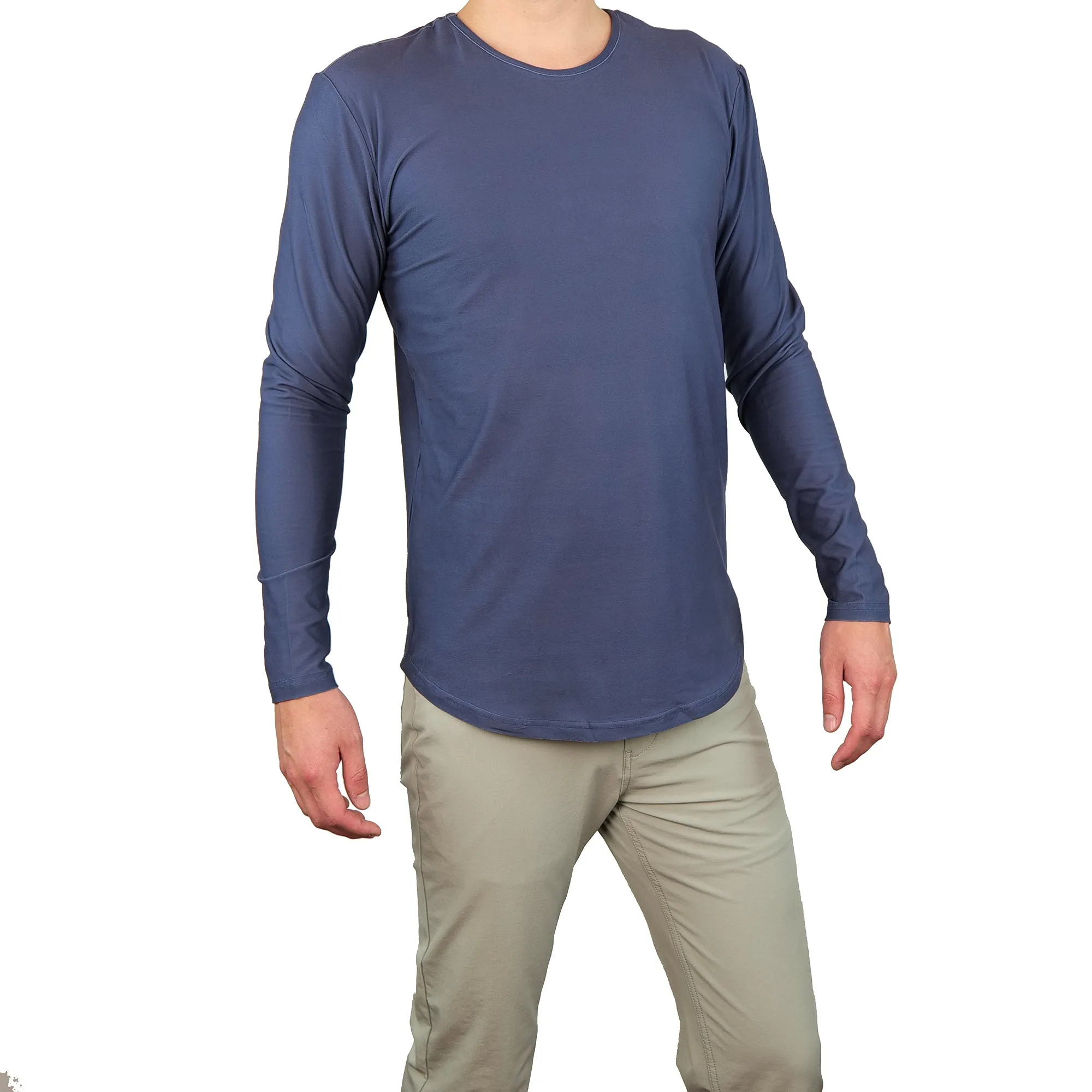 Premium Crew Curve Hem Long Sleeve - Final Sale