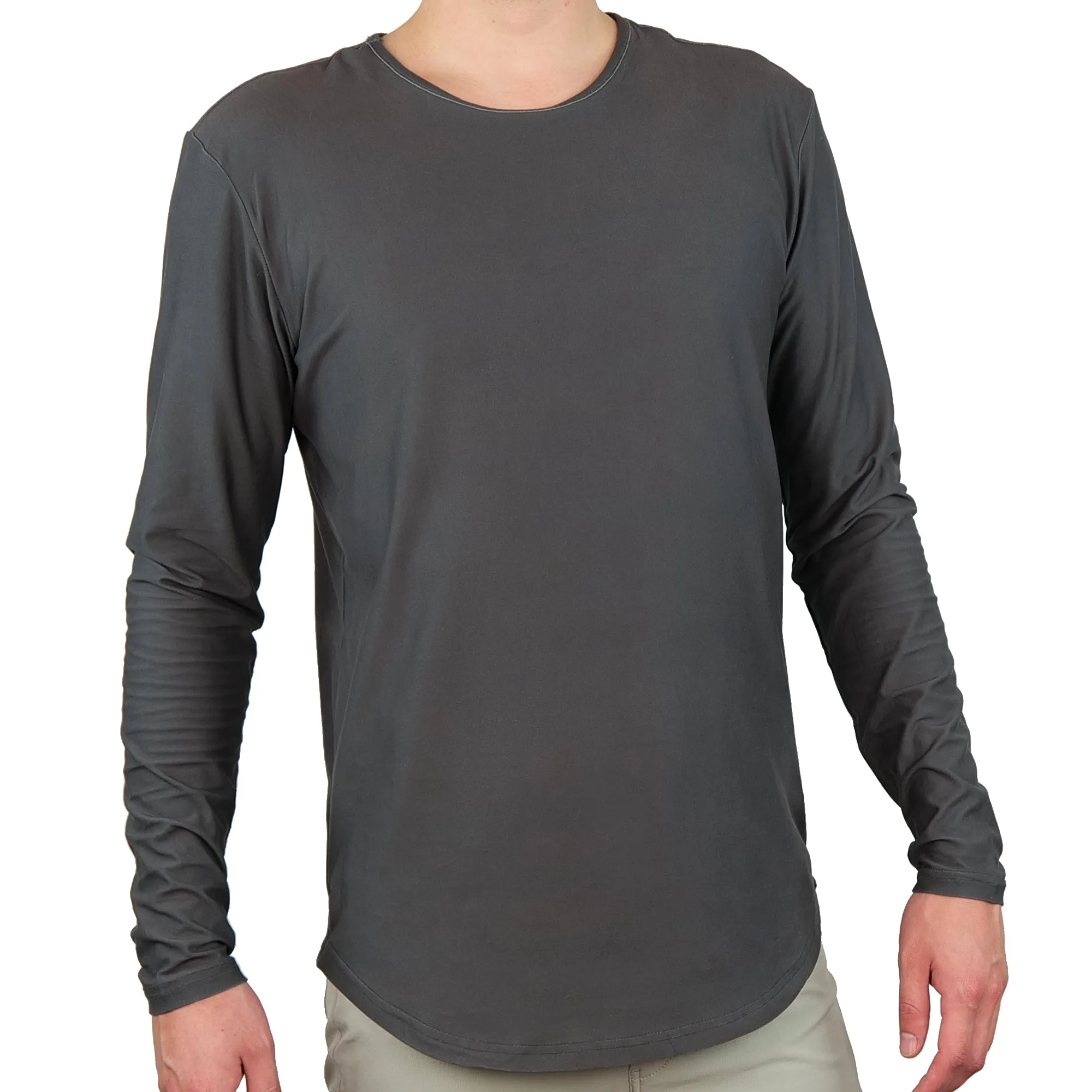 Premium Crew Curve Hem Long Sleeve - Final Sale